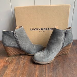 Lucky Brand Booties. Never worn. New with box.